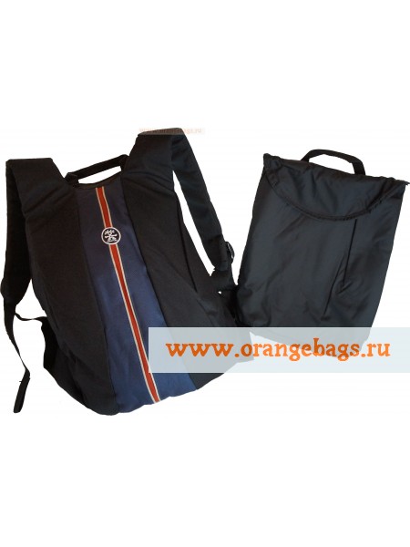 Рюкзак для ноутбука Crumpler «The schrinkle black+ blue» 